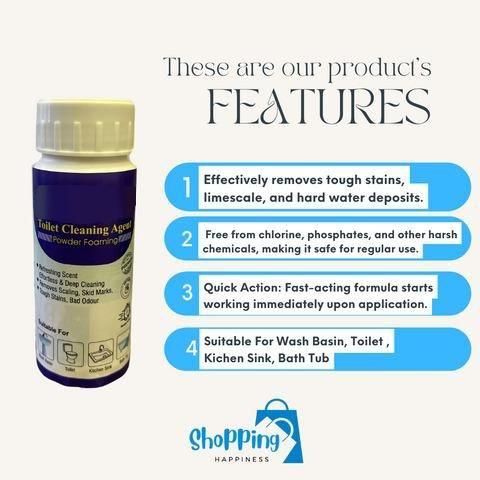 Toilet Cleaning Agent ( Buy 1 Get 1 free)