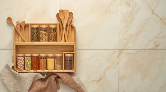 Premium Bamboo Kitchen Organizer